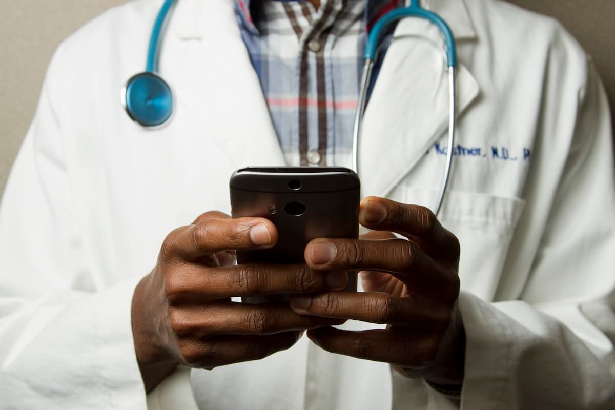 Doctor listening to a patient during consultation